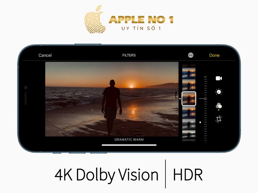 quay video 4k dolby, chup anh hdr | iphone 12 mini