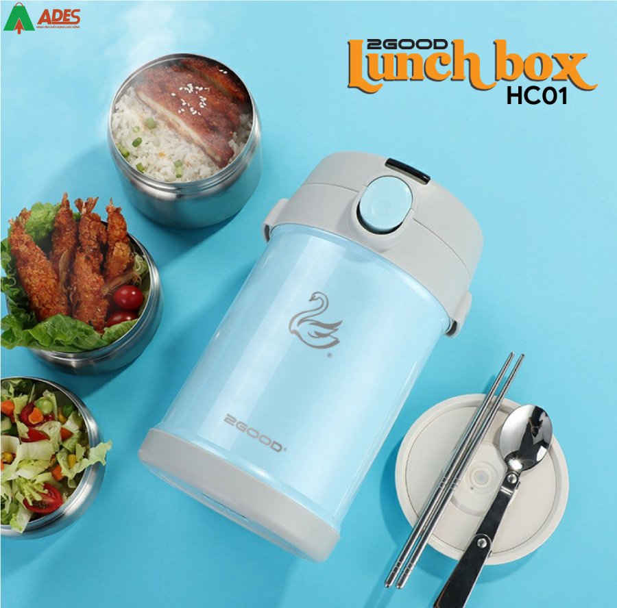 2Good Lunch Box HC01 (2000ml) xanh