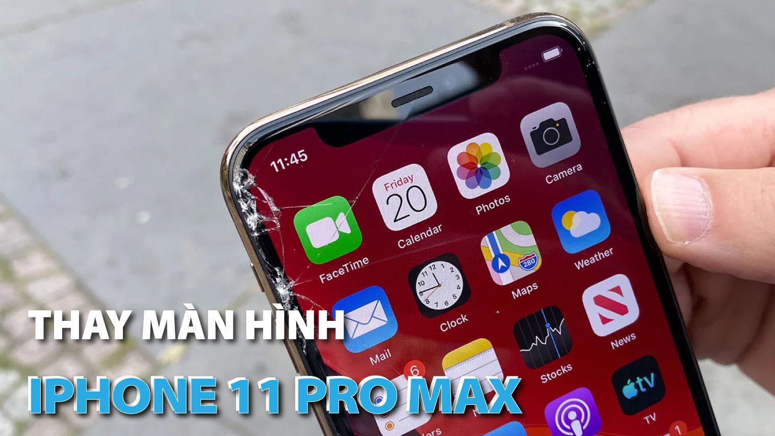 Thay man hinh iPhone 11 Pro Max Ha Noi