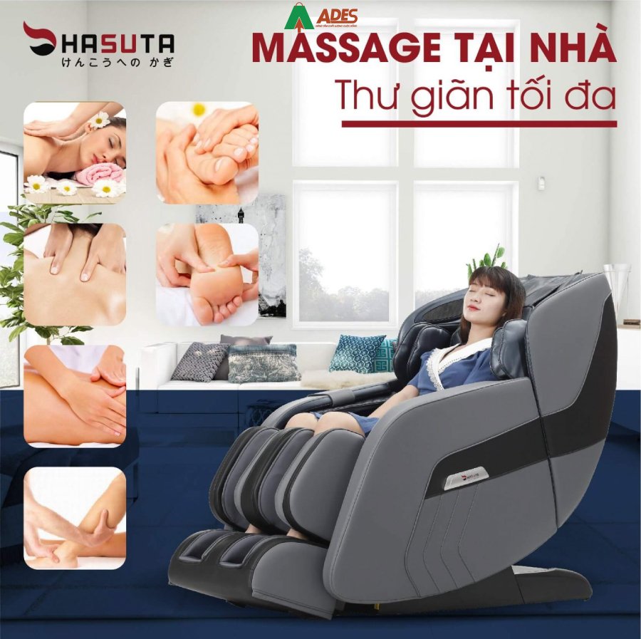 Hasuta HMC 820 trang bi nhieu bai tap massage noi tieng